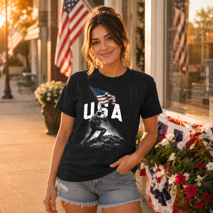 Raising Freedom Patriotic USA Graphic Tee
