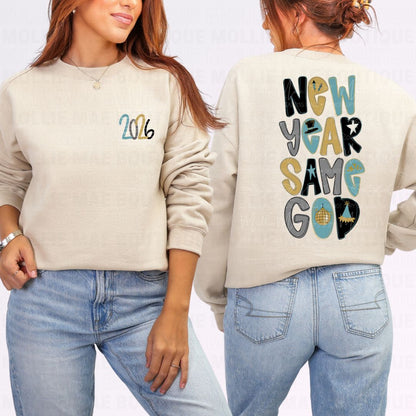 New Year Same God - Blue