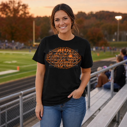 Friday Night Football Doodle Graphic Tee