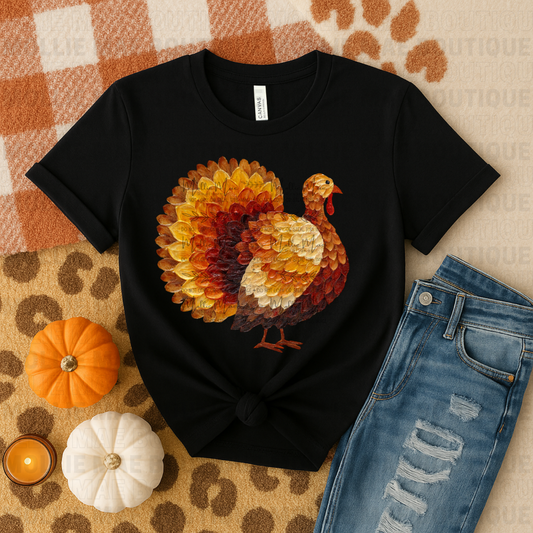 Hand Painted Turkey Tee