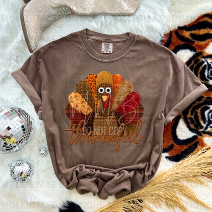 Thankful Patchwork Turkey Graphic Tee