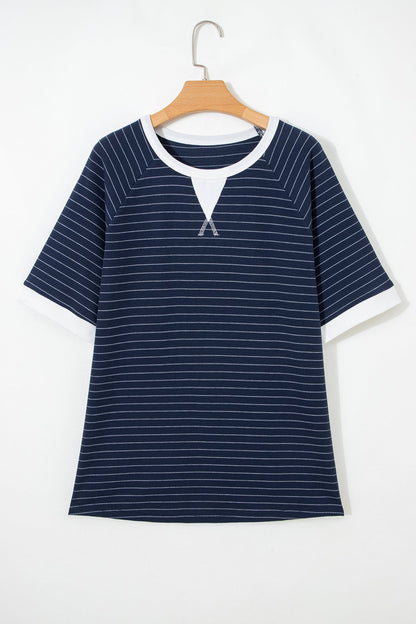 Melany Trim Ribbed T PLUS Shirt