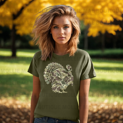Camouflage Turkey Graphic Tee