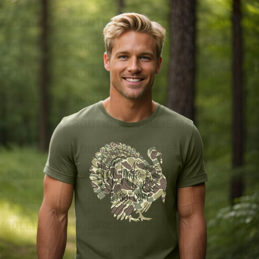 Camouflage Turkey Graphic Tee