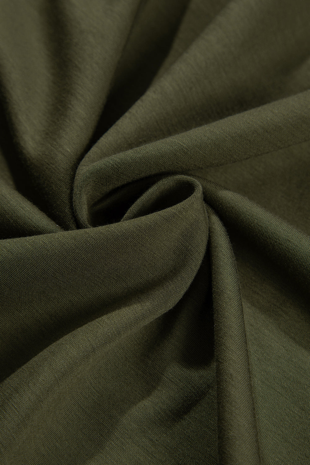 Jungle green ruched puff sleeve midi dress with flattering waist and boutique style