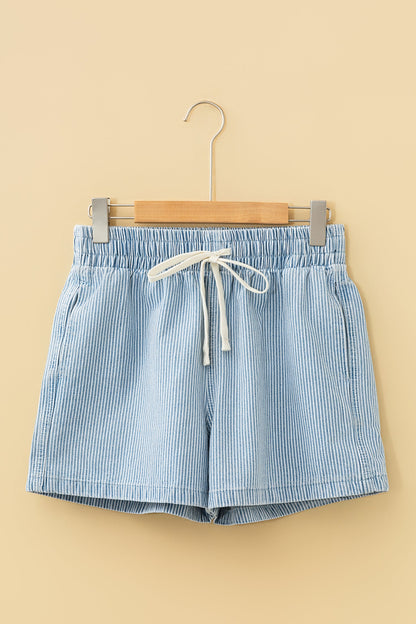 Honey Elastic Waist Casual Shorts boutique apparel from Mollie Mae Boutique