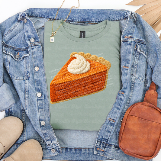 Faux Knit Pumpkin Pie