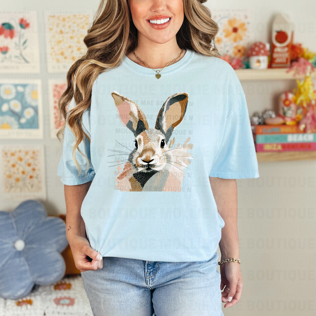Minimalist Bunny Graphic Tee
