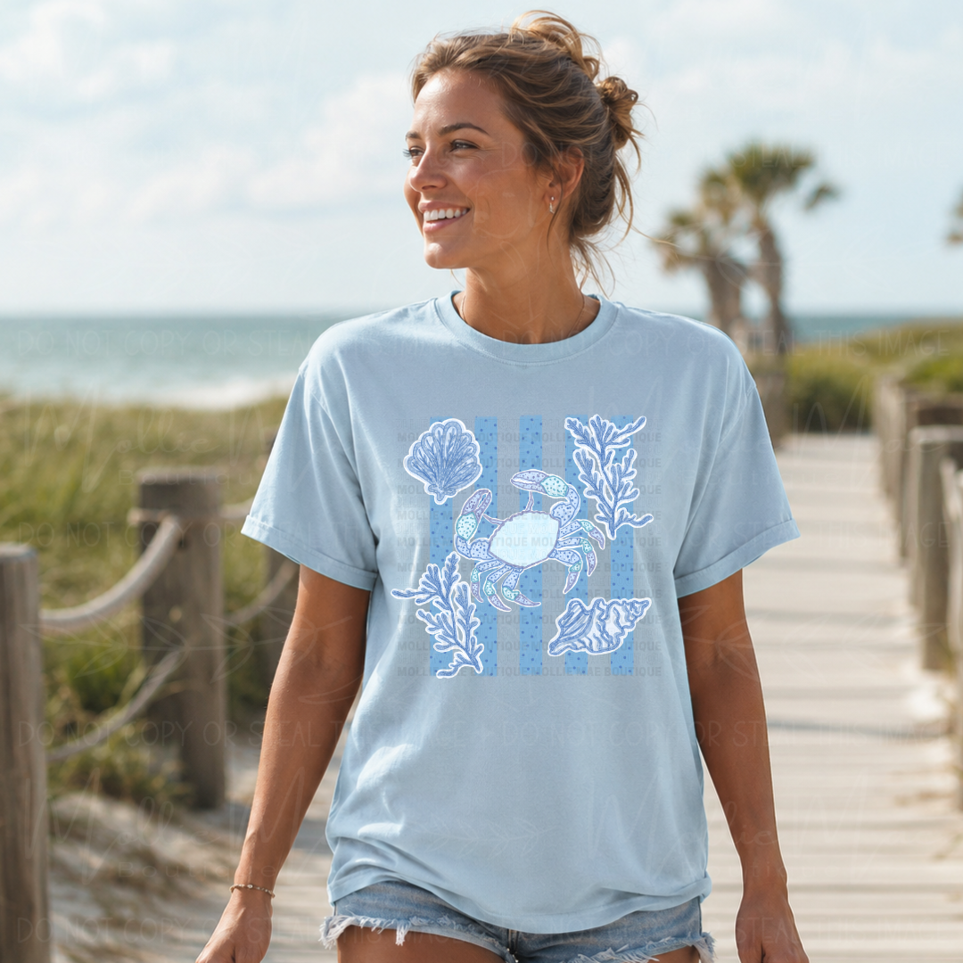 Blue Ocean Life Graphic Tee