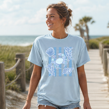 Blue Ocean Life Graphic Tee