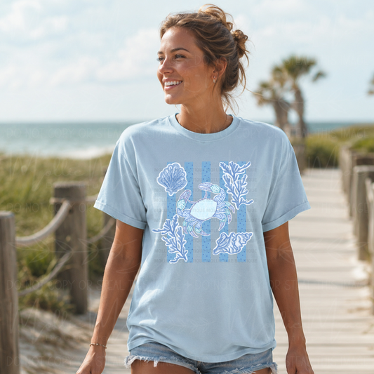 Blue Ocean Life Graphic Tee