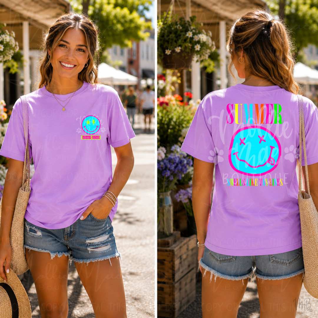 Smells Like Tan Lines Graphic T-Shirt