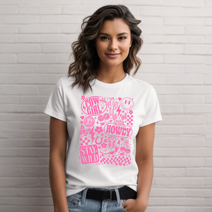 Cowgirl Collage Graphic Tee