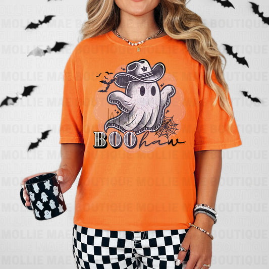 Boo Haw Ghostie Halloween Graphic Tee