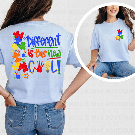 Different Is the New Cool Puzzle Graphic Tee