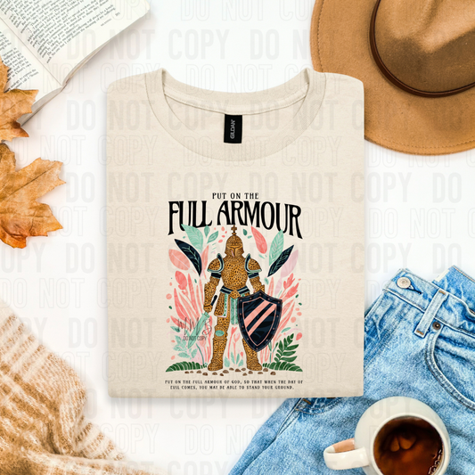 Put On the Full Armour – Christian Graphic Tee or Crewneck