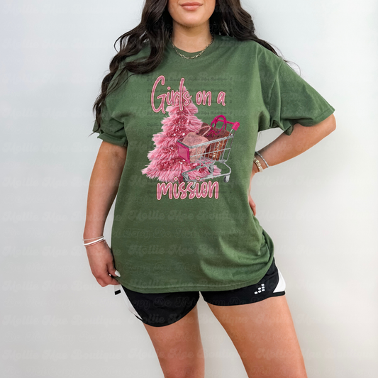 Girls on a Mission – Holiday Shopping Tee