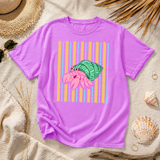 Hermit Crab Stripes Graphic Tee