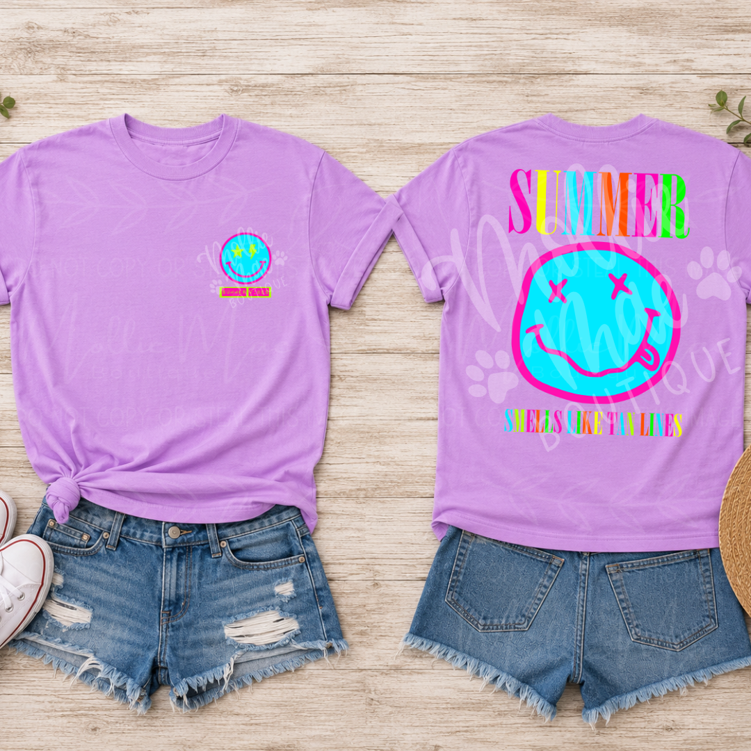 Smells Like Tan Lines Graphic T-Shirt