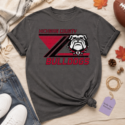 Hickman County Bulldogs Retro Rally Graphic Tee