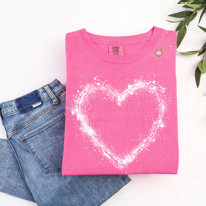Splatter Heart Graphic Tee