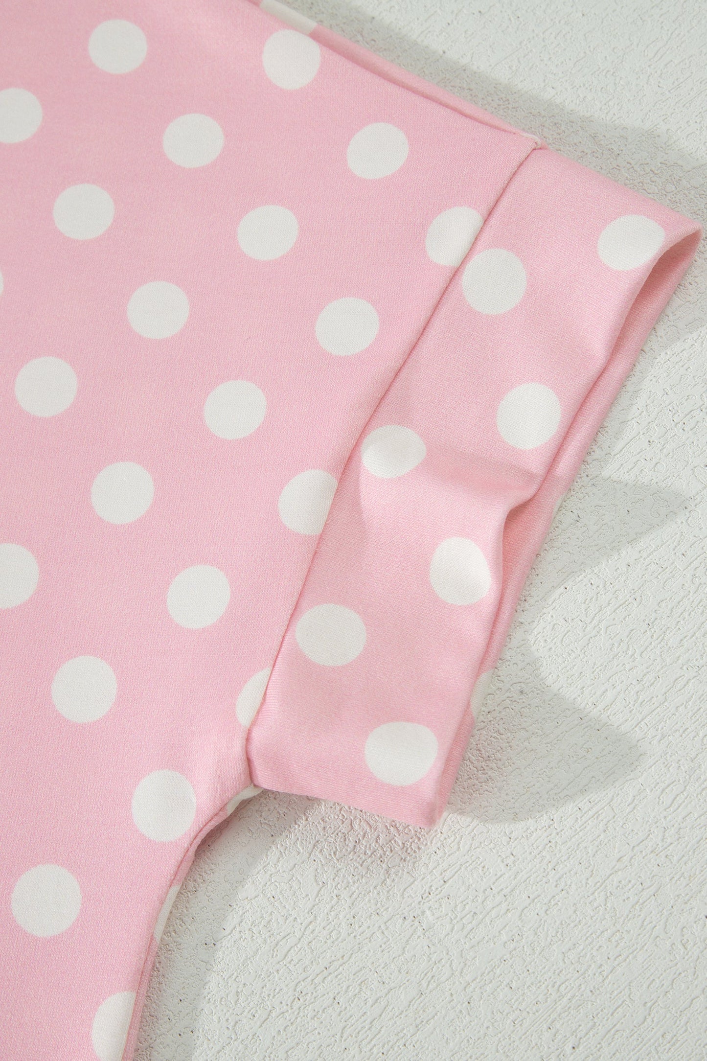 Polka Dot Mock Neck Top & Pants Set
