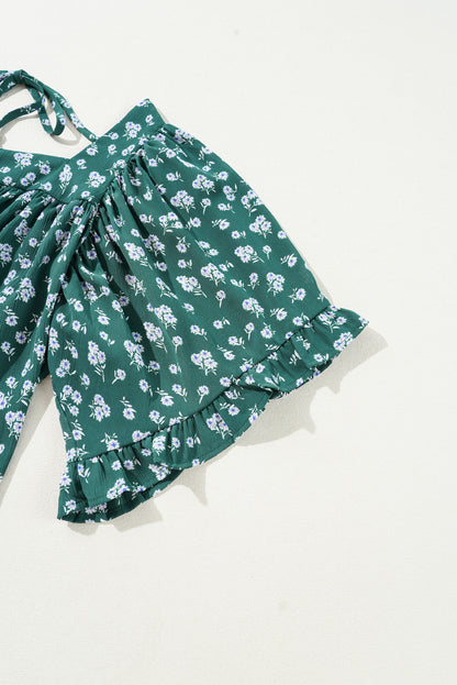 Adelynn Square Ruffled Trim PLUS Blouse boutique clothing from Mollie Mae Boutique