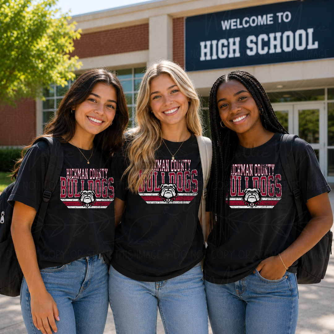 Hickman County Bulldogs Vintage Spirit Tee