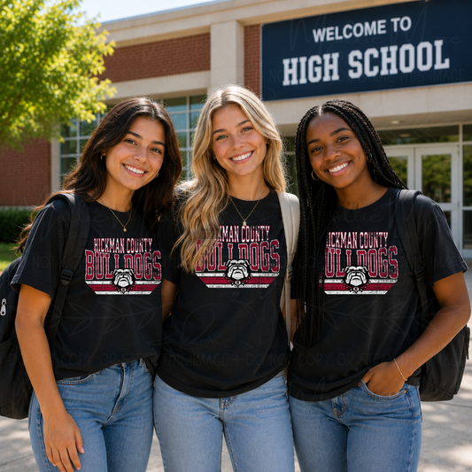 Hickman County Bulldogs Vintage Spirit Tee