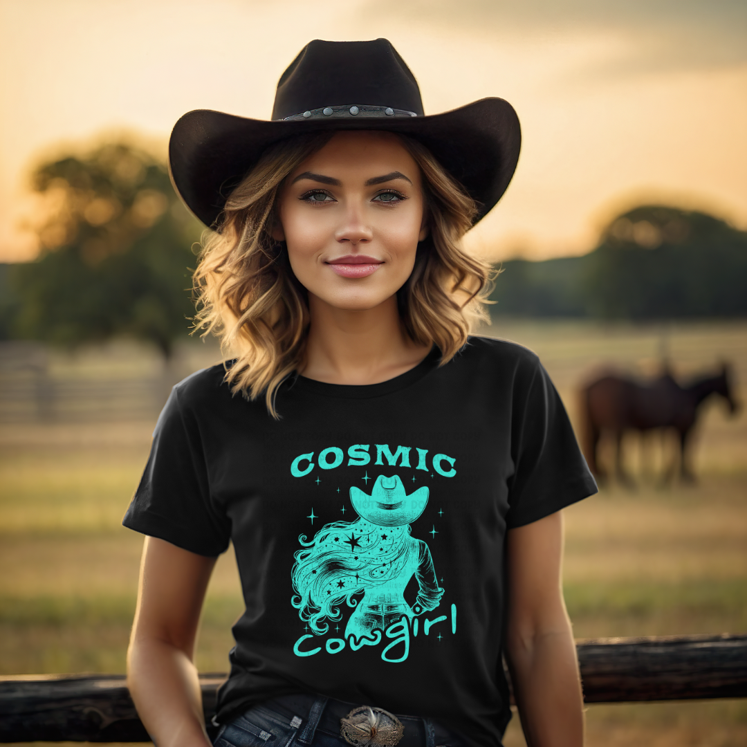 Cosmic Cowgirl - Turquoise Ink