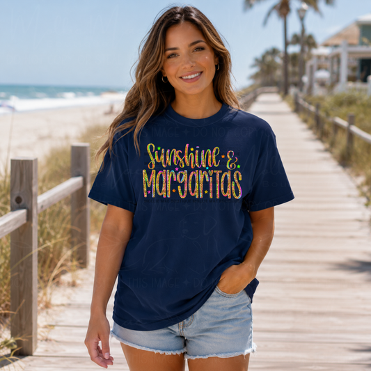 Sunshine & Margaritas Graphic Tee & Tank