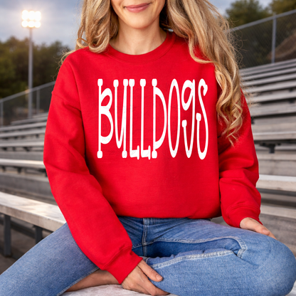 Bulldogs Script Spirit Graphic Tee or Sweatshirt