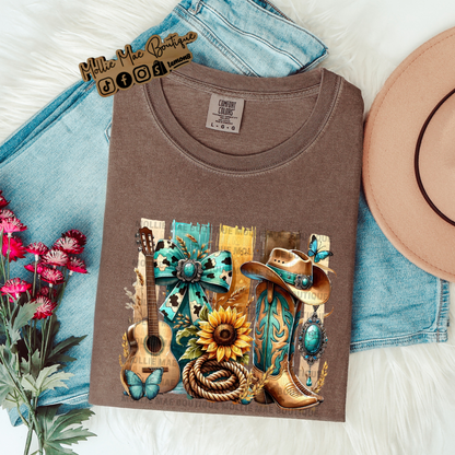 Western Cowgirl Coquette Tshirt