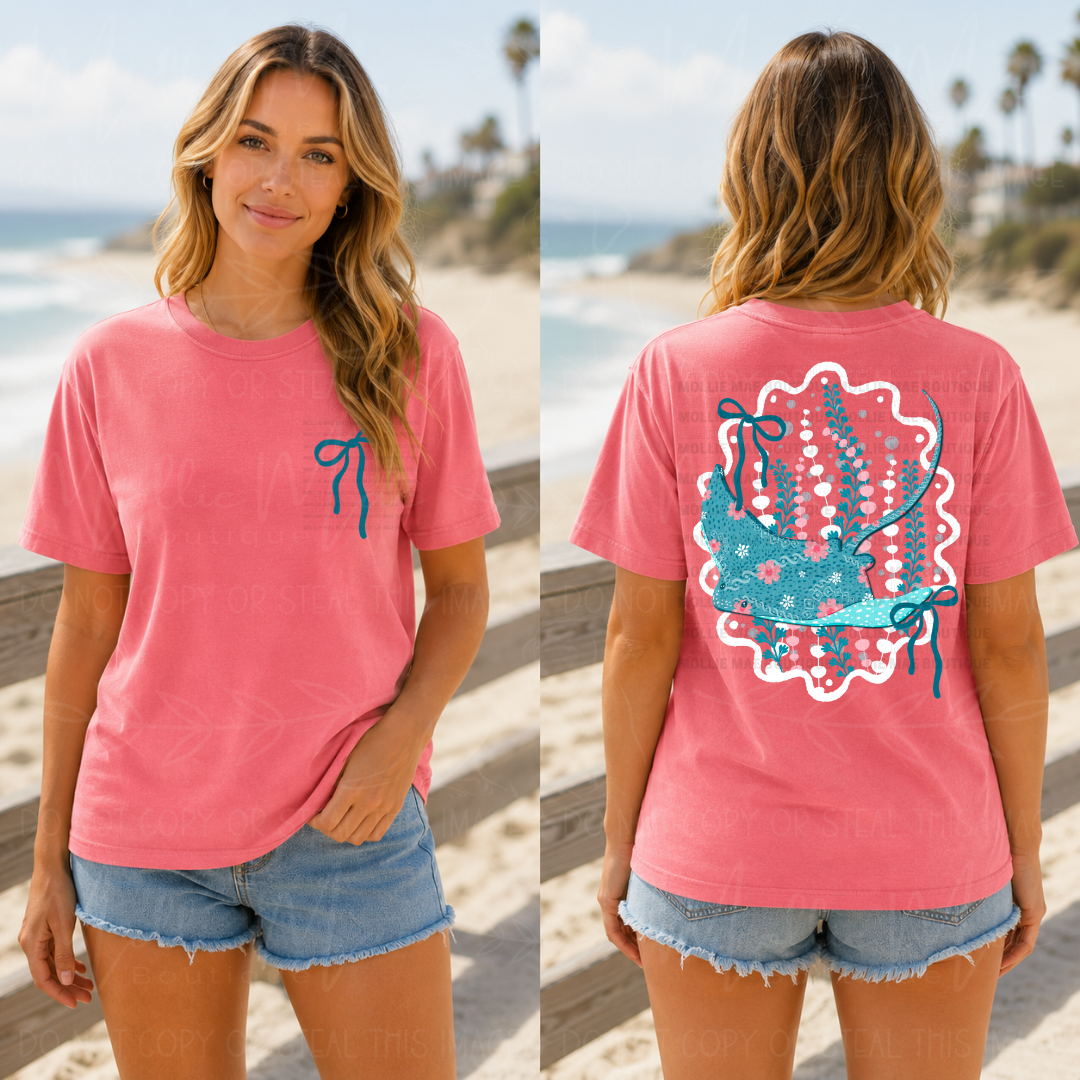 Coastal Stingray Graphic Tee