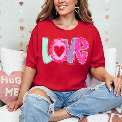 Sweetheart Scribble Love Graphic Tee