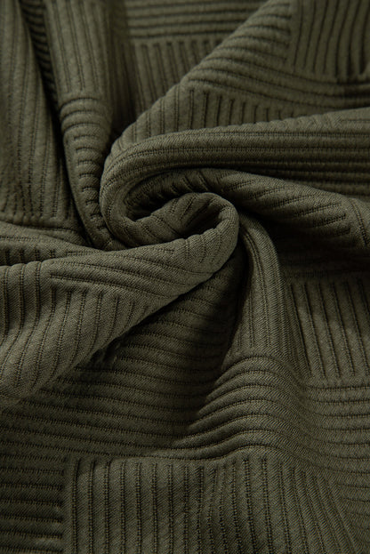 Coffee Textured Drop Shoulder Pocket Sweatshirt featuring boutique-style details and relaxed everyday fit