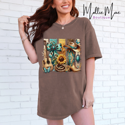 Western Cowgirl Coquette Tshirt