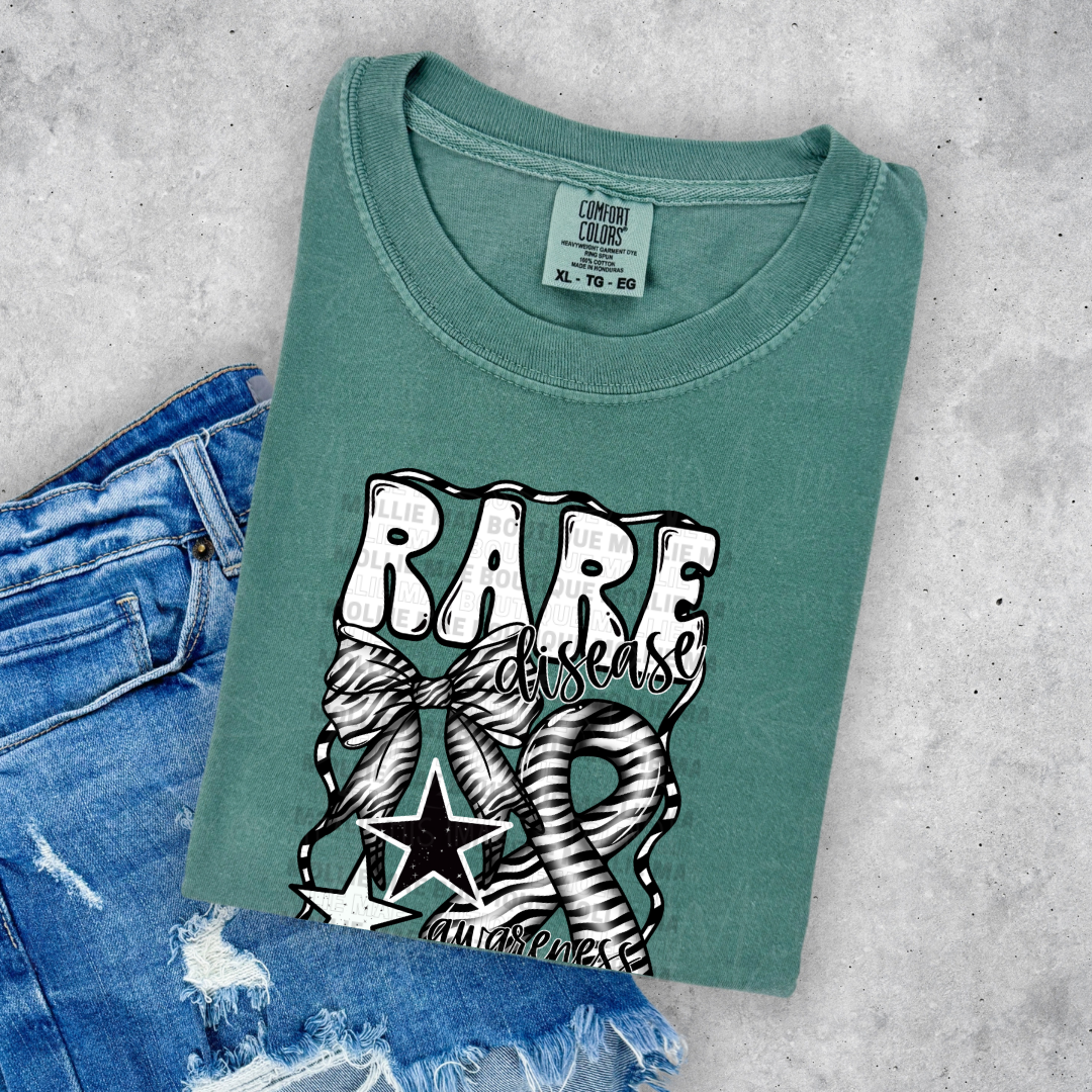 Rare Disease Awareness Zebra Graphic Tee