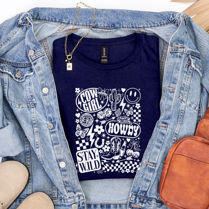 Cowgirl Collage Graphic Tee