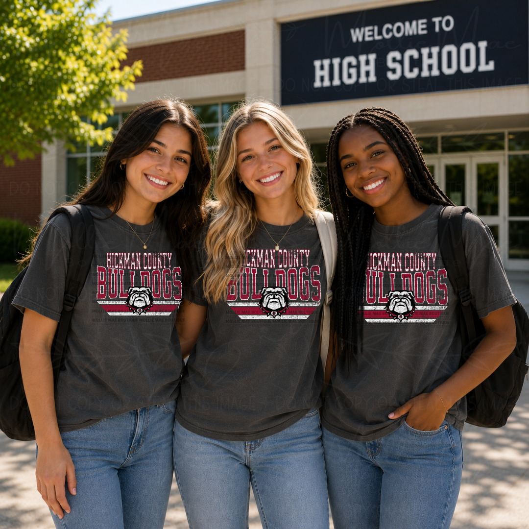 Hickman County Bulldogs Vintage Spirit Tee