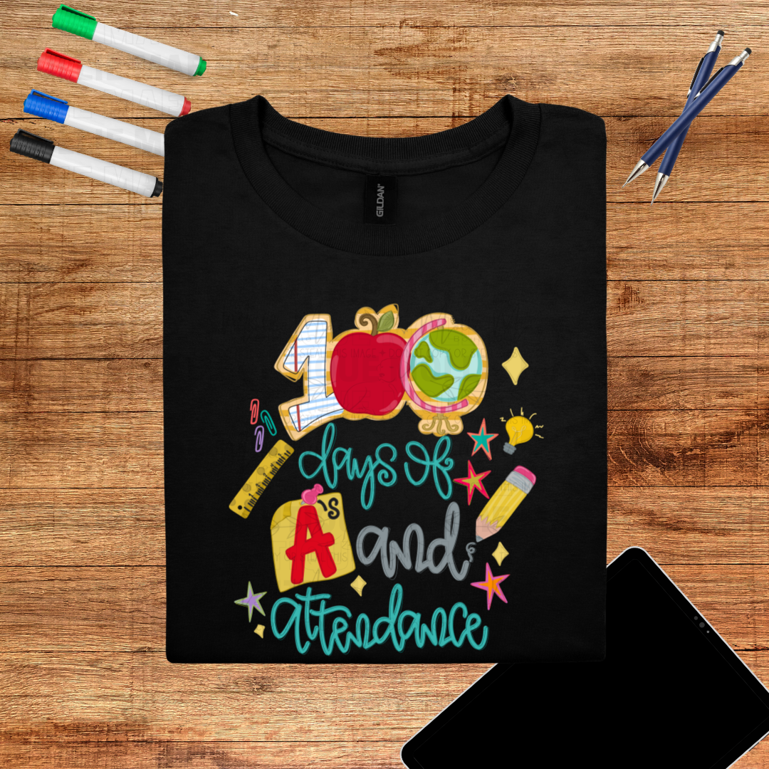 100 Days of A's and Attendance