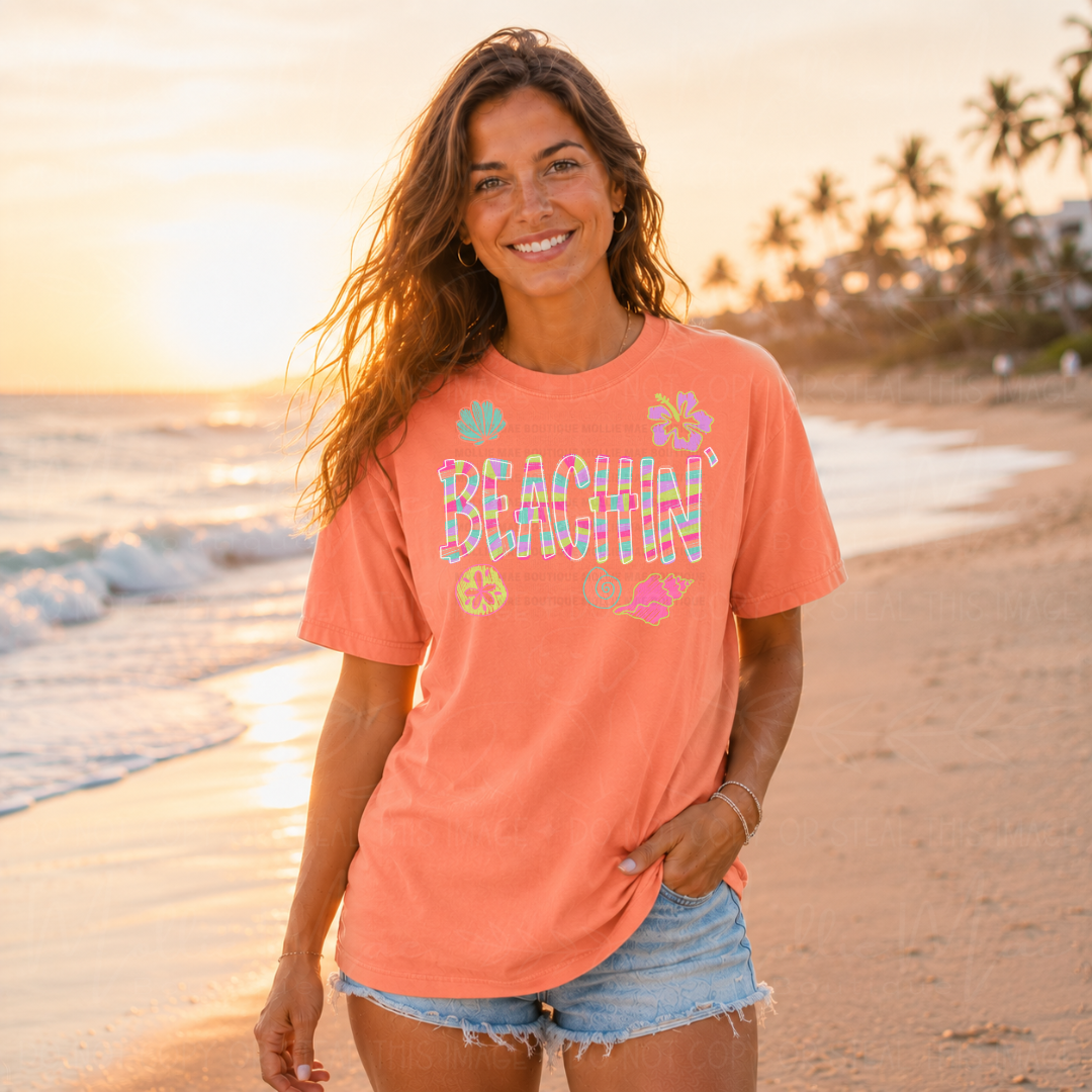 Beachin’ Retro Shell Graphic Tee