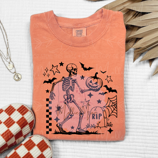 Halloween Skelly Graphic Tee