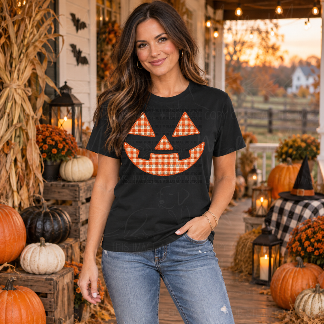 Jack O’Lantern Faces Halloween Graphic Tee