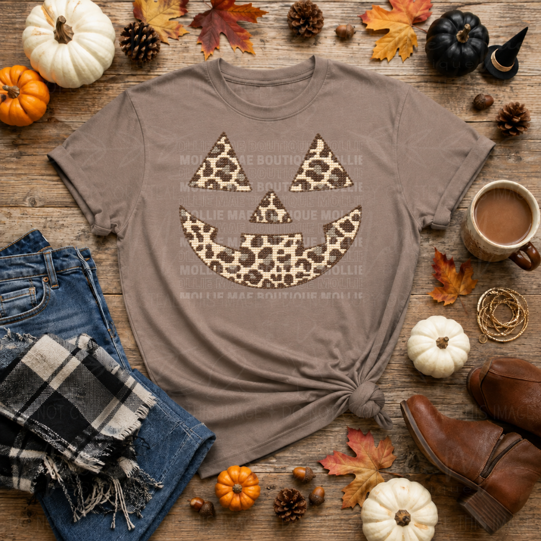 Jack O’Lantern Faces Halloween Graphic Tee