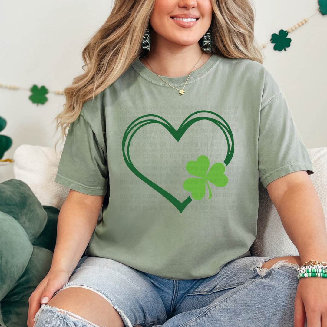 Green Heart Shamrock