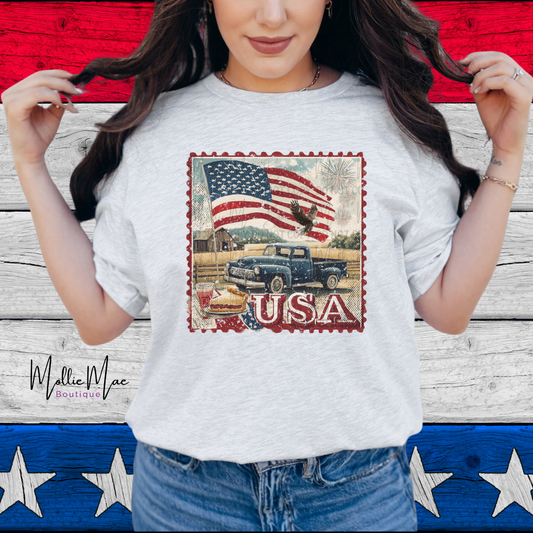 USA Stamp Tshirt