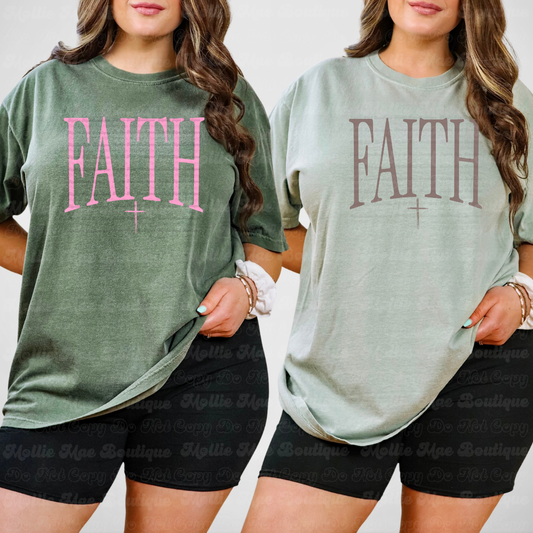 The Faith Declaration Tee –  Moss or Bay