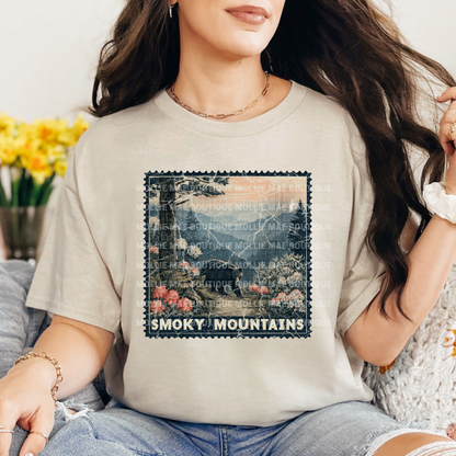 Smoky Mountians Stamp Tshirt