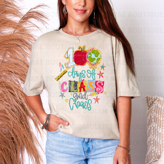 100 Days of Class & Chaos Graphic Tee